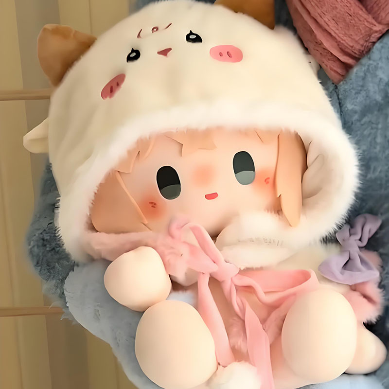 现货40cm娃衣可爱斗篷40厘米棉花娃娃的衣服一番赏无属性玩偶替换