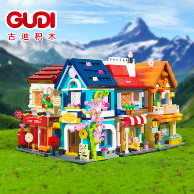 古迪拼插积木普通塑料积木