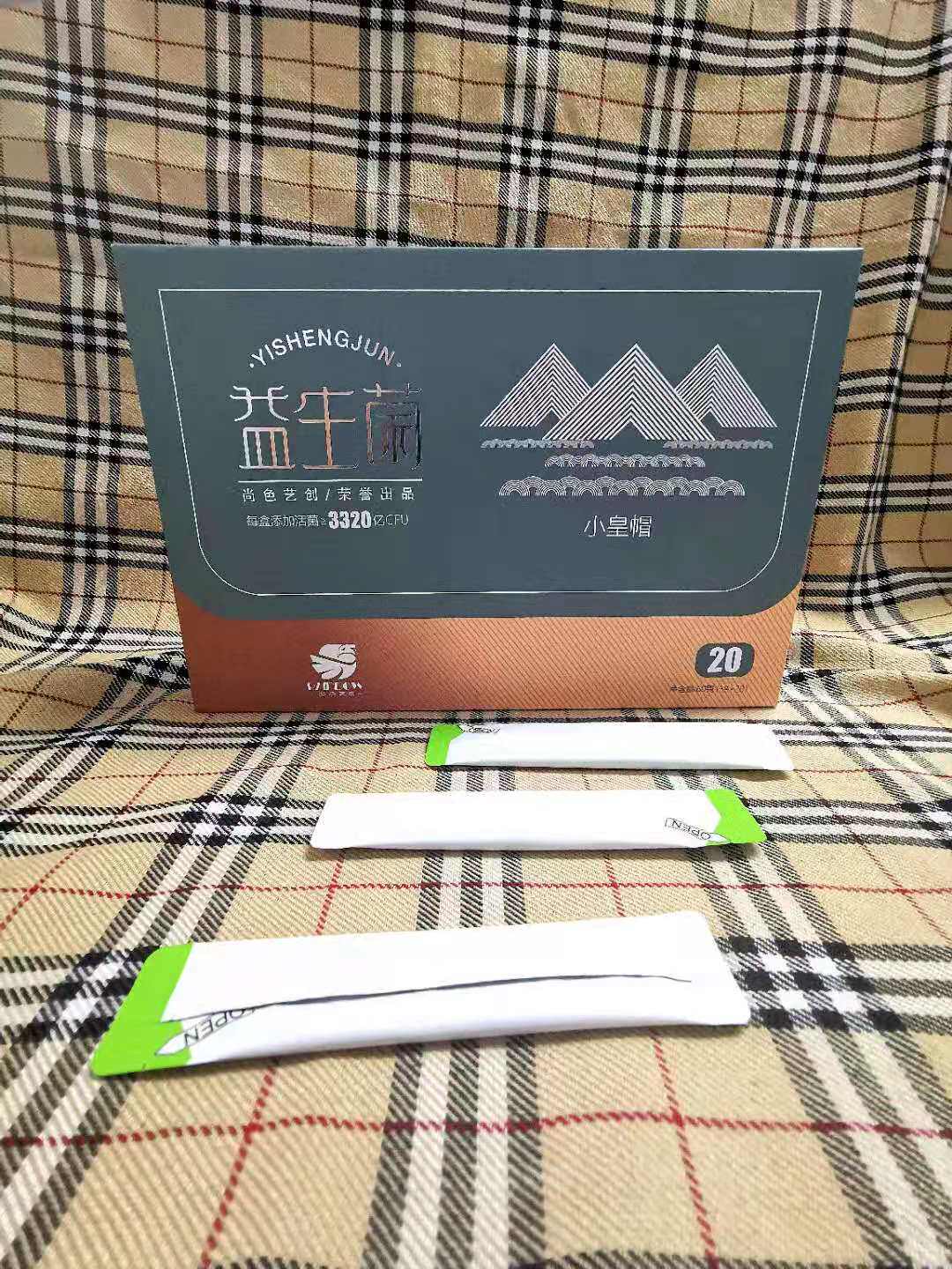 小皇冒益生菌每盒活菌量高达3320亿cfu3g*20条盒装