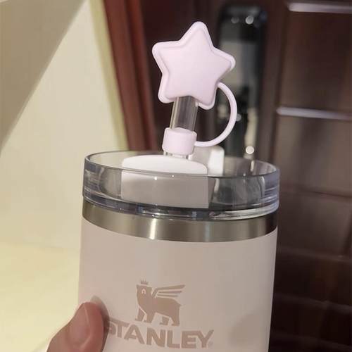 新款星星食品级硅胶吸管帽适配Stanley史丹利10mm8mm防尘吸管套