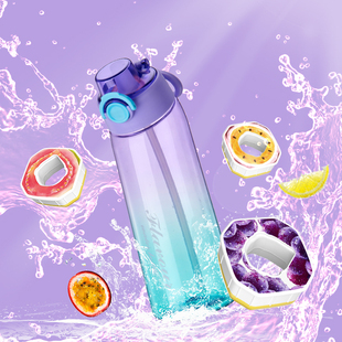 现货玩味环水杯吸管儿童学生变味道口味喝水神器