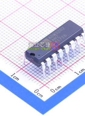 RS232芯片 ADM3202ANZ DIP-16 ADI(亚德诺) 电子元件配单全新原装