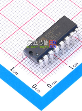RS232芯片 ADM232LJNZ PDIP-16 ADI(亚德诺) 电子元器件全新原装