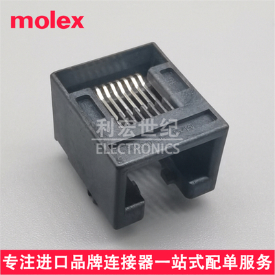 molex 955012881 95501-2881 莫仕RJ45全塑插座 以太网连接器8P8C