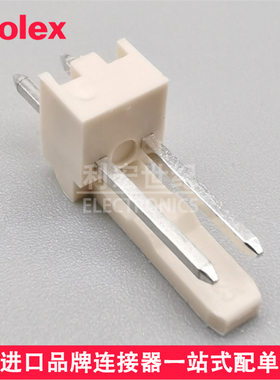 molex 22041021 2204-1021 22-04-1021莫仕间距2.50mm直针插座2P