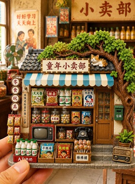 童年小卖部树脂浮雕磁吸冰箱贴创意家居装饰品小礼品伴手礼批发