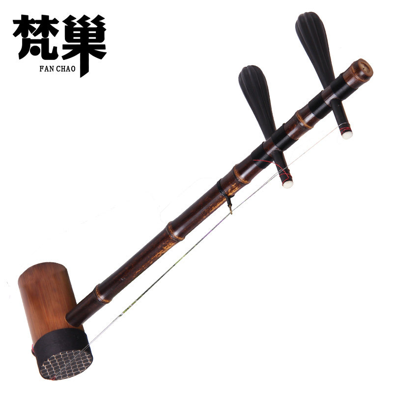 梵巢牌乌木琴轴紫竹担子 初学演奏胡琴京剧考级京胡拉弦乐器JH-06
