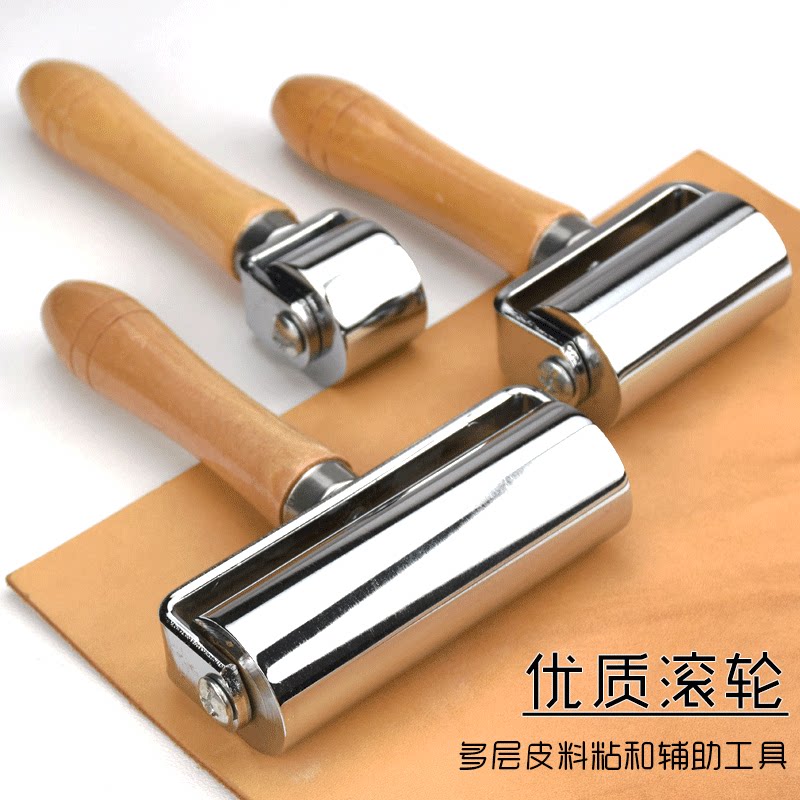 包邮皮革植鞣革手工diy皮艺滚轮图片
