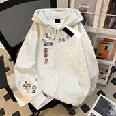 2025年爆款 蜡笔小新ins风纯棉网红上衣休闲印花男女童宽松卫衣潮