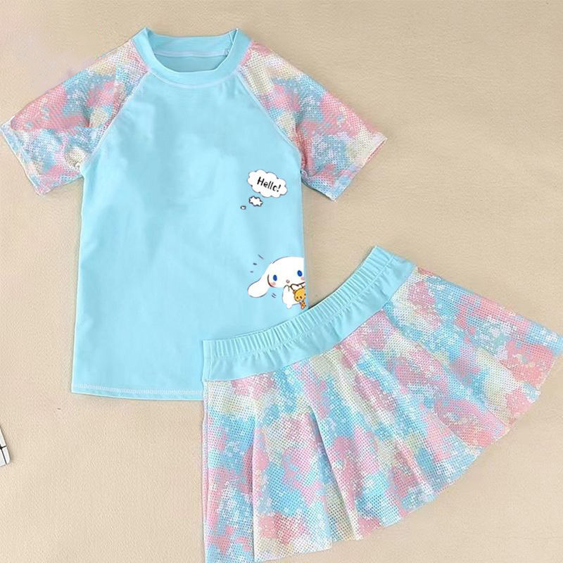 儿童女中大温泉游泳衣夏季女童小专业干速童分体女孩泳装新款泳装