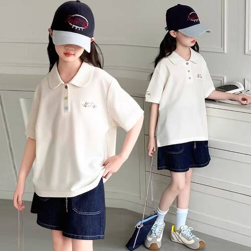 女童短袖t恤夏季新款儿童POLO衫