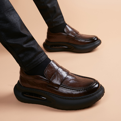 奥尔彼4厘米商务潮流休闲皮鞋