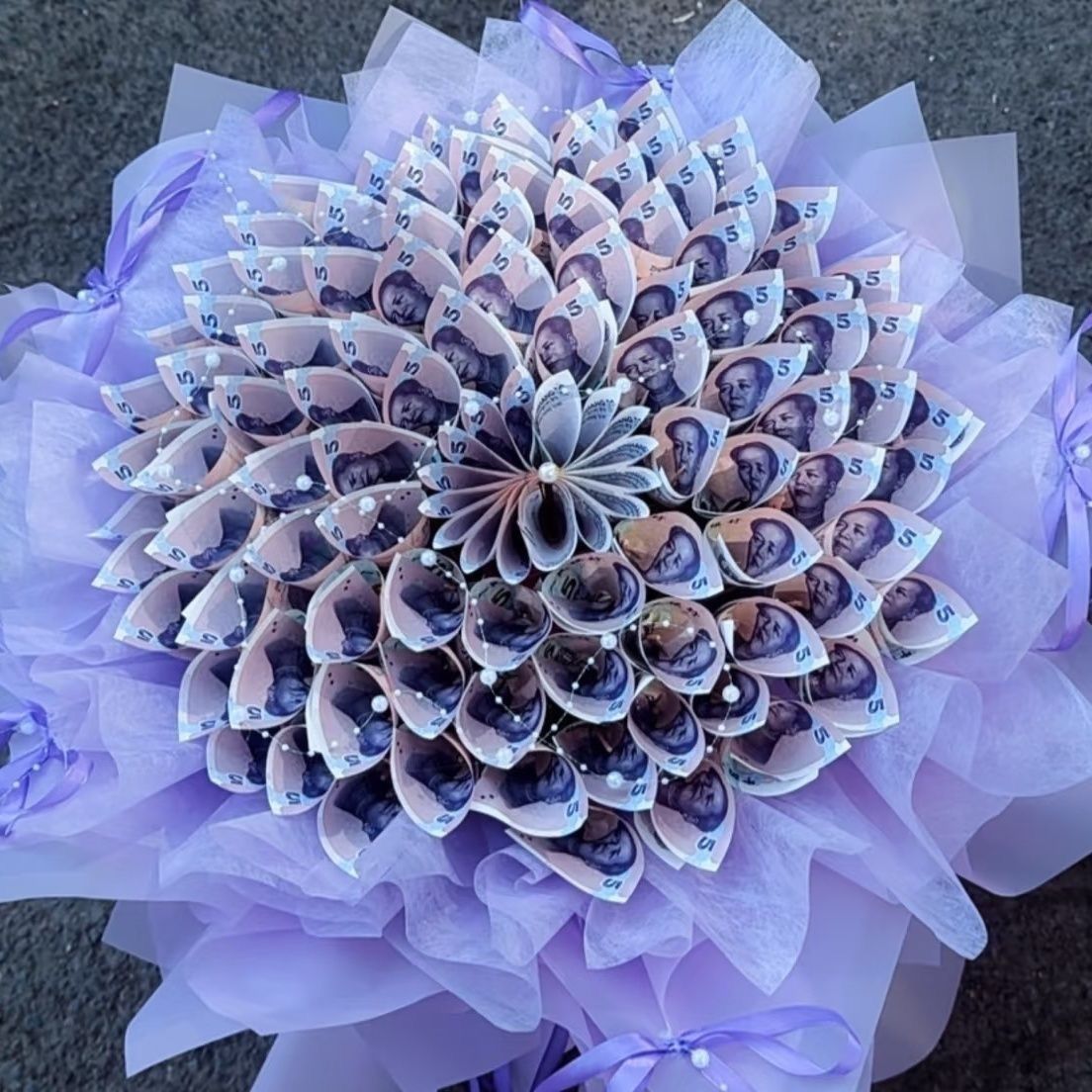 爆款有钱花束花半成品网红花束包装半成品壳毕业季花束包装礼物