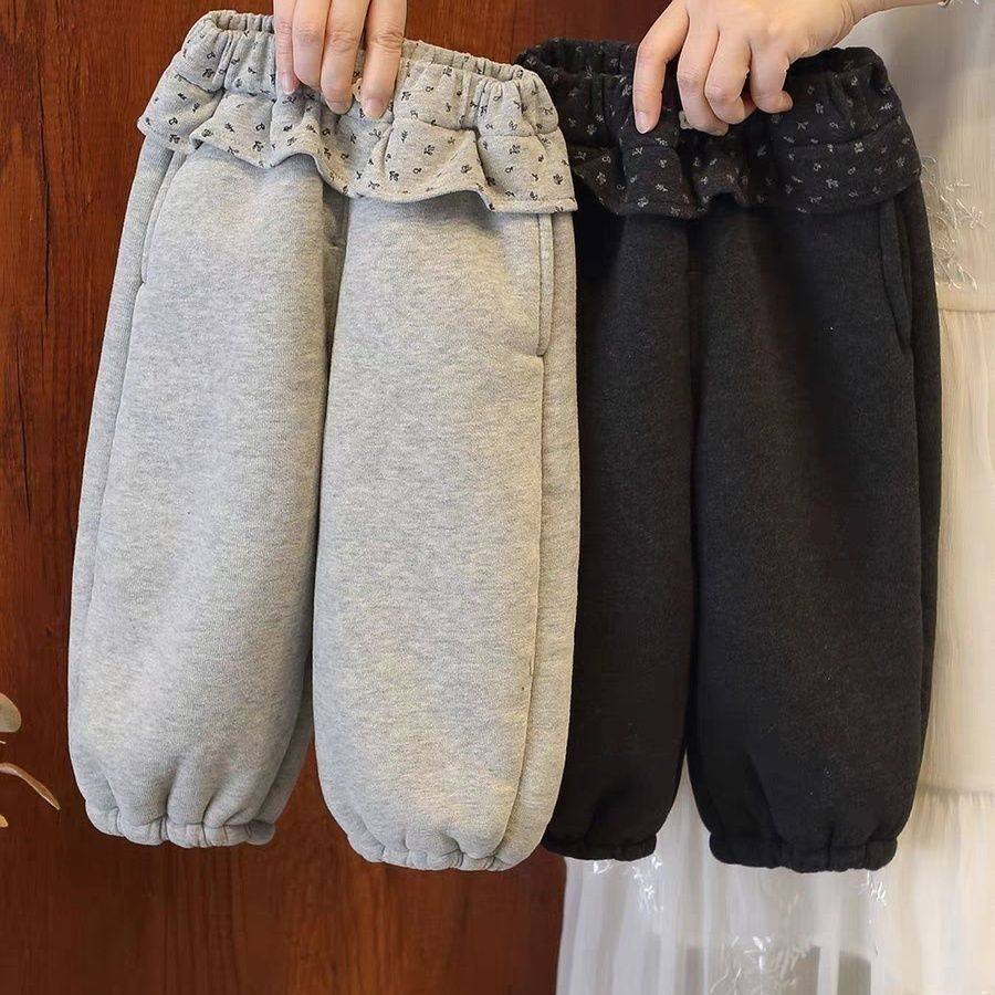 女宝宝加绒加厚裤子2025冬装新款儿童羊驼绒保暖卫裤女童哈伦裤潮,童装/婴儿装/亲子装,裤子,淘宝优惠券,粉丝福利购,淘宝优惠卷