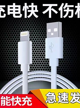 iPhone13数据线苹果12快充11pro手机充电器适用6s/7/8plus快速加长XR闪XSPD20W快充iPad平板2米冲电线正品max
