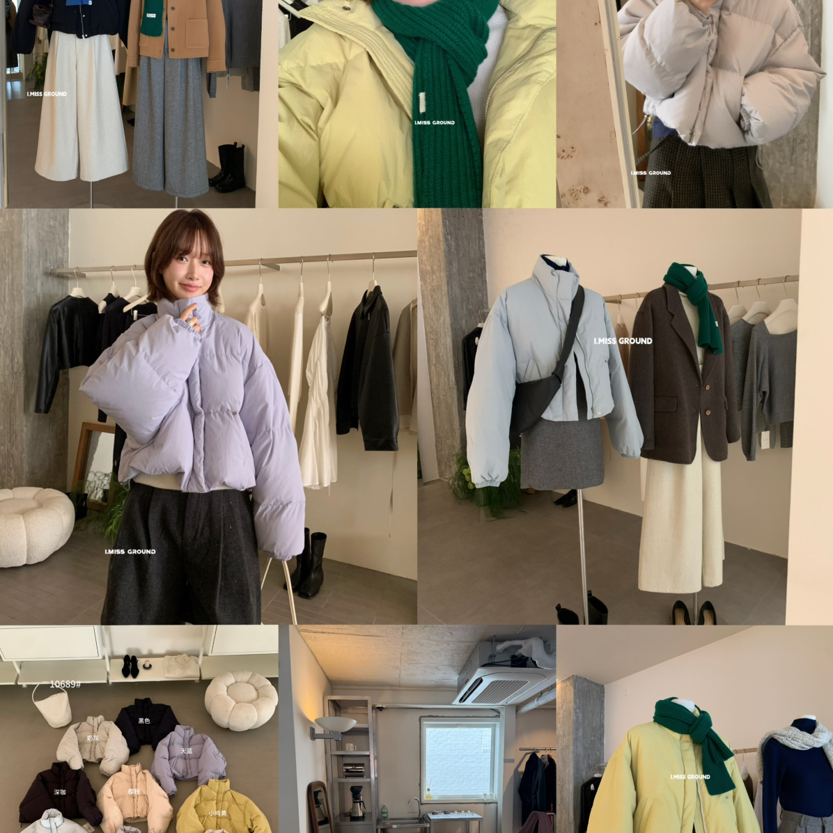 IMISS-冬上新爆款立领百搭加厚保暖羽绒服外套H10689