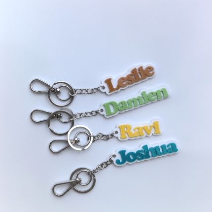 European and American Best-Selling English Letter Keychains, Name Tags, Student Bag Pendants, Unisex Accessories, Gifts