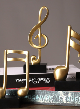 北欧金色音符钢琴摆设模型家居布置艺术摆件客厅酒柜桌面装饰品