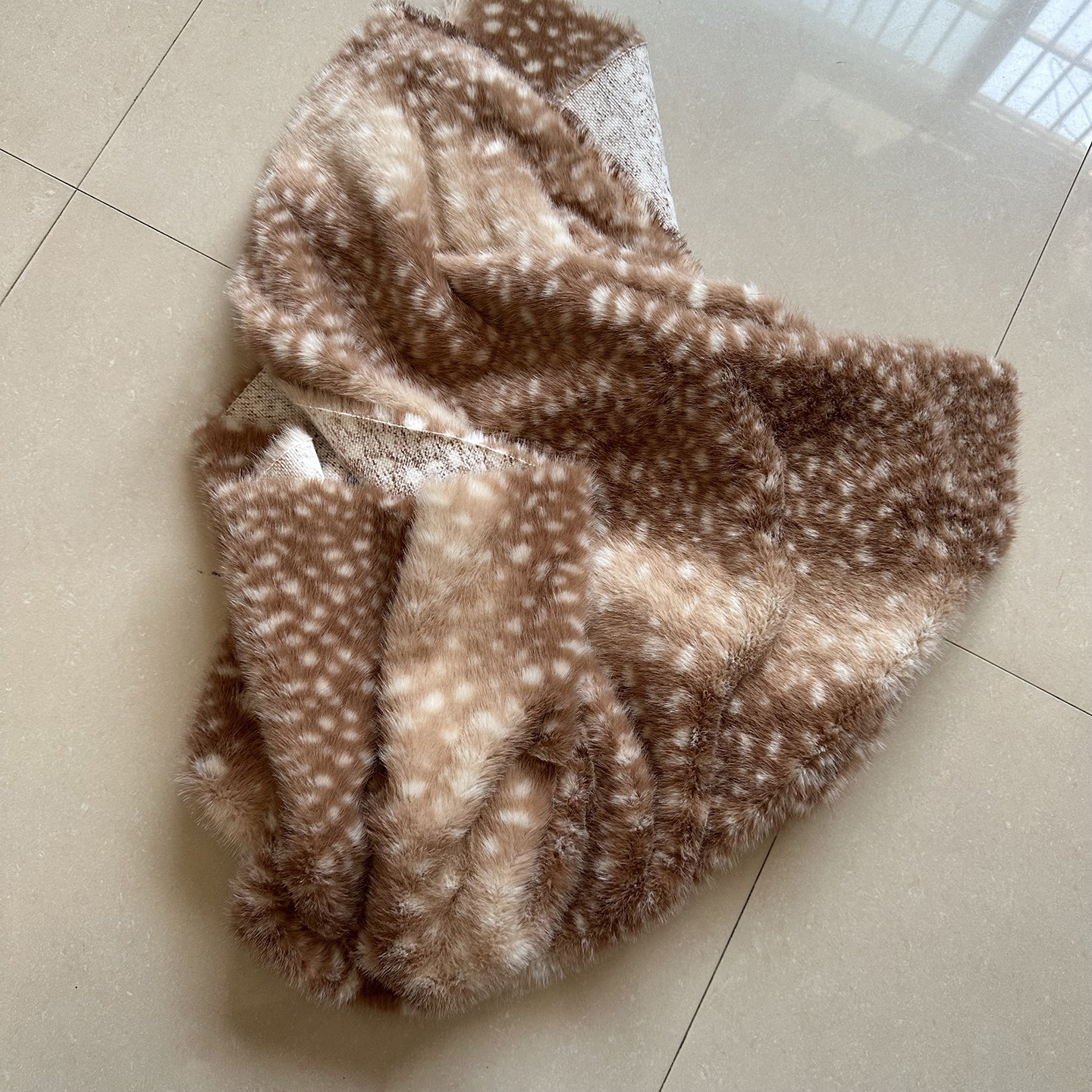 仿貂毛皮草服装面料手工毛绒布料