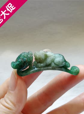 收藏天然玉石独山玉吊坠南阳玉独玉貔貅玉佩龙钩玉坠生意兴隆挂件