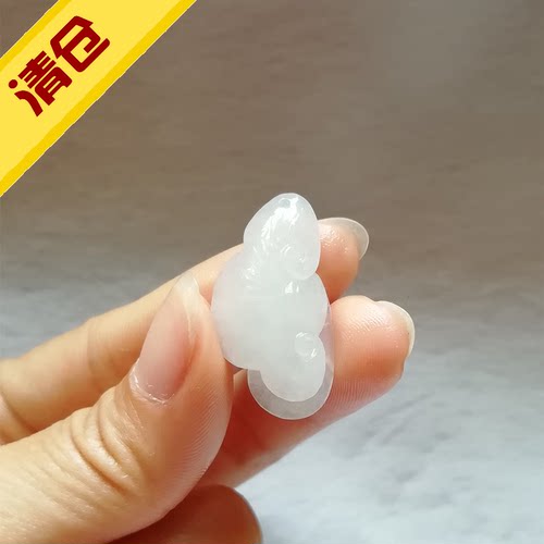 正品天然玉石独山玉吊坠南阳玉独玉如意挂件吉祥如意玉佩玉坠直播