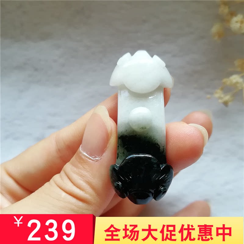 正品天然玉石独山玉吊坠南阳玉独玉精雕如意挂件吉祥如意玉佩孤品