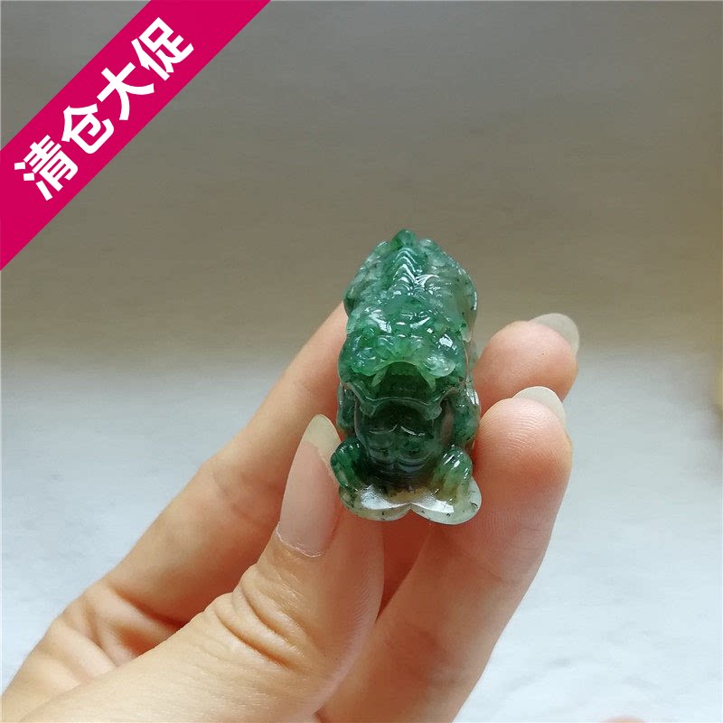 收藏天然玉石独山玉吊坠南阳玉独玉貔貅挂件神兽玉佩小把玩件孤品