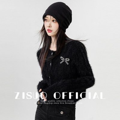 2025秋冬新款海马毛黑色