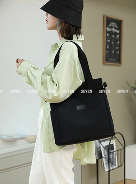 Fox Package/女士休闲时尚学生手提包大容量单肩包户外通勤托特包