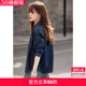 气质女士上衣 衬衫 沫晗依美复古水洗牛仔衬衣薄外套2026春季 新款