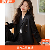 沫晗依美小香风设计感新中式 外套2025春新款 气质显瘦小香风女上衣