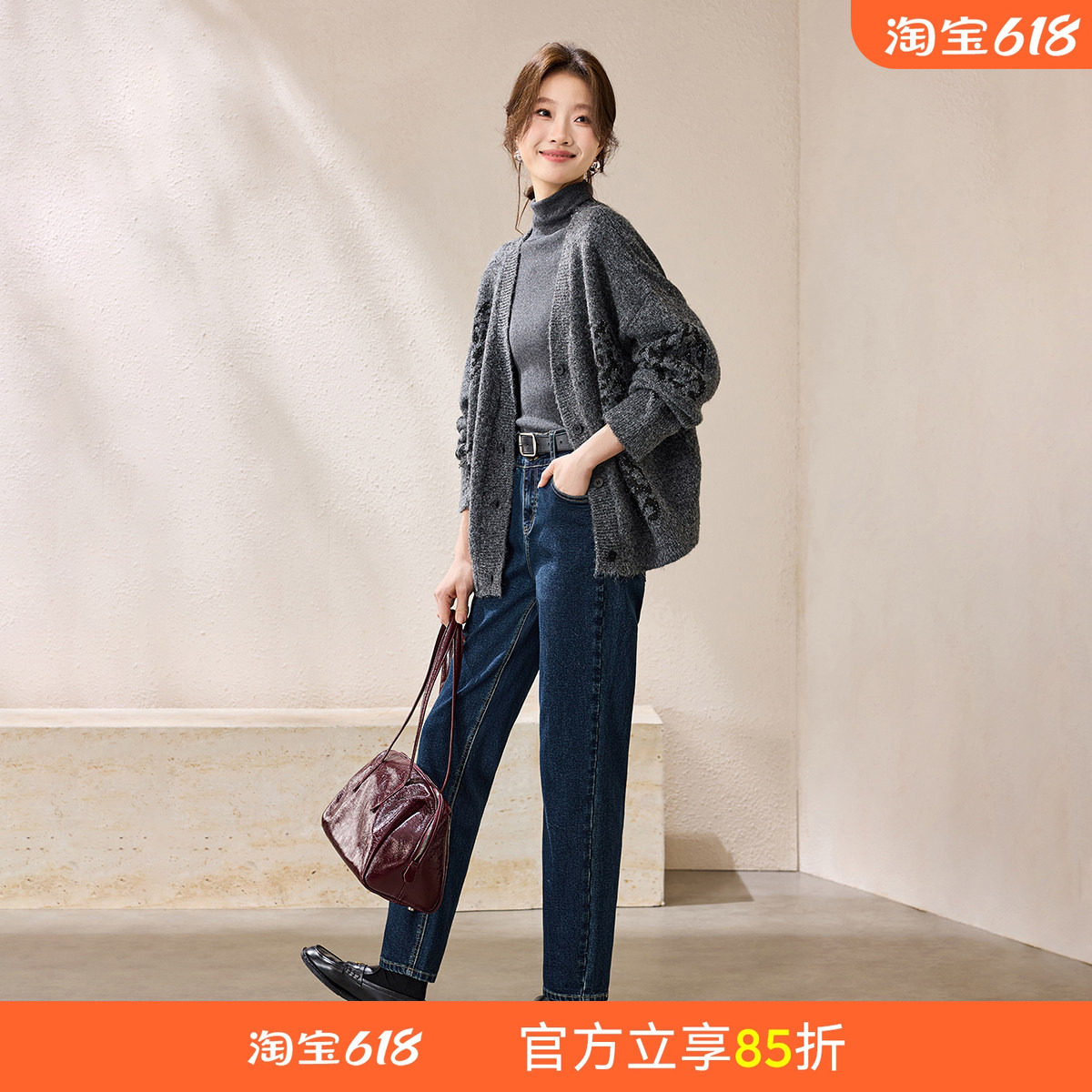 沫晗依美博主同款暖暖裤2026春冬绒感弹力保暖紧身牛仔裤小脚女裤