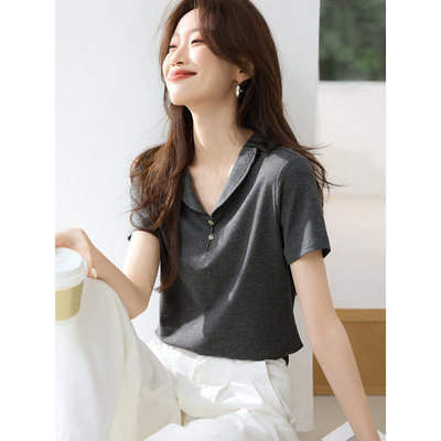 沫晗依美百搭小众设计衬衫