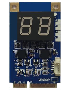 主板故障检测试卡诊断卡DebugCard 支持MINIPCIE接口串口TXRX信号