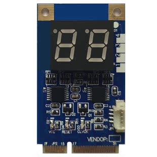 主板故障检测试卡诊断卡DebugCard 支持MINIPCIE接口串口TXRX信号