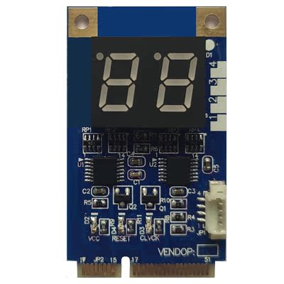 主板故障检测试卡诊断卡DebugCard 支持MINIPCIE接口串口TXRX信号