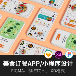 美食订餐APP/小程序设计xd、fig、sketch源文件