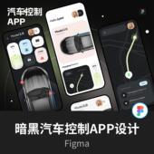 汽车控制APP 小程序UI界面设计Figma源文件
