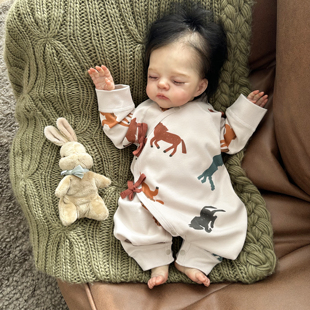 新生婴儿连体衣春秋马年宝宝打底衣服52码纯棉薄款哈衣长袖爬行服
