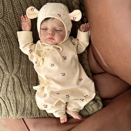 软萌樱桃女宝宝连体衣，棉质柔软