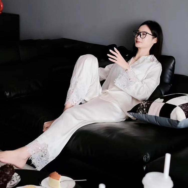 维多利亚真丝睡衣女轻奢家居服