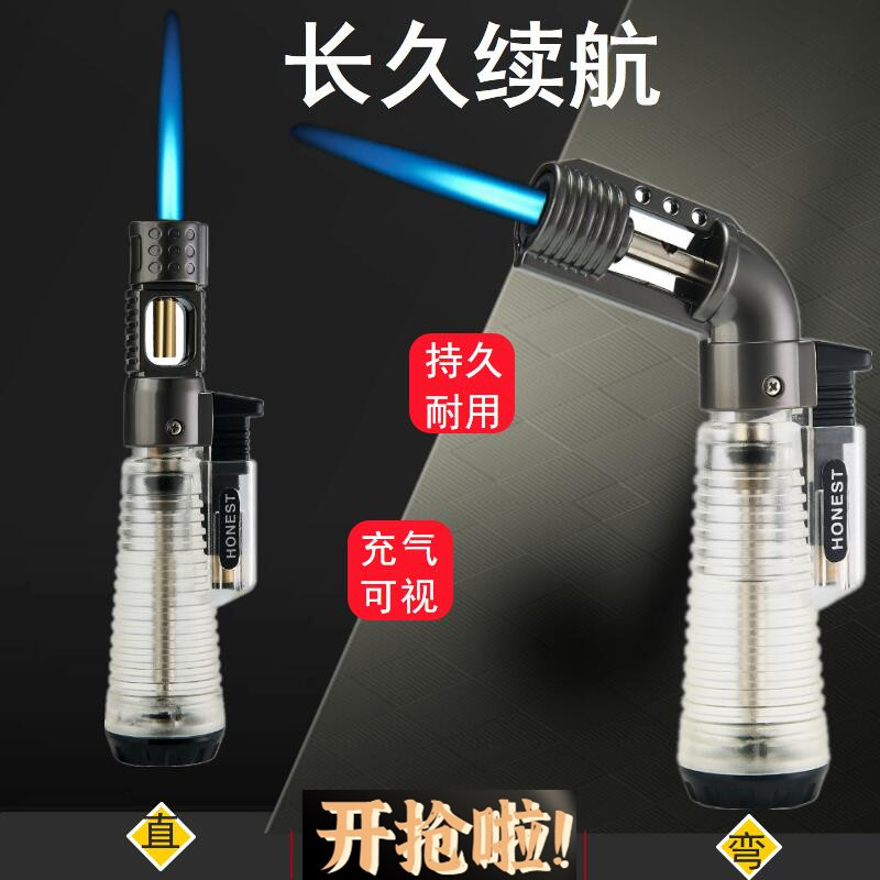 百诚弯头喷枪便携直冲充气打火机图片