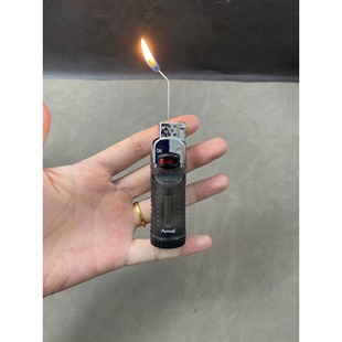 抖音同款针型烟斗打火机烟锅专用斜火打火机个性小火点烟器男士礼