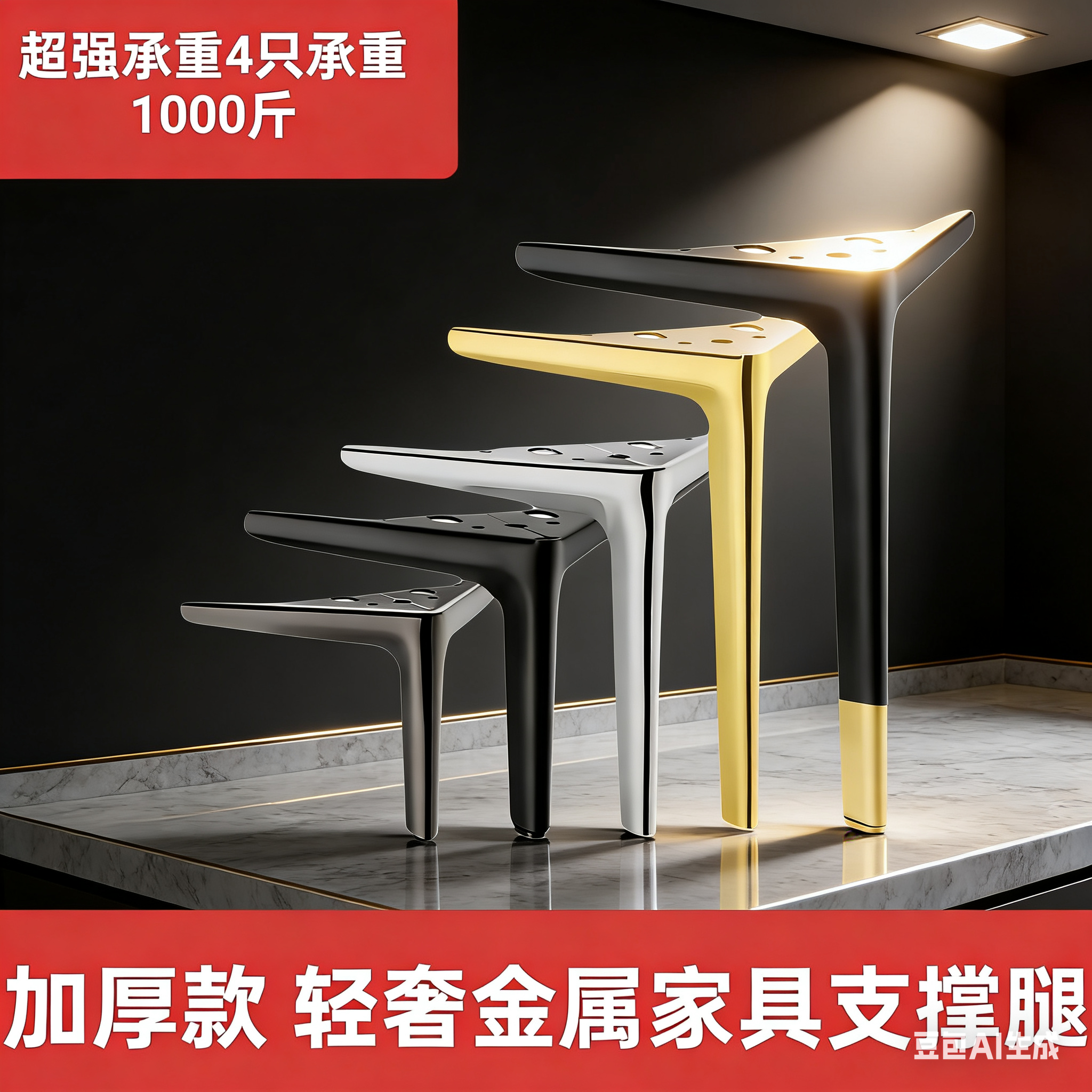 金属沙发脚桌腿电视柜脚桌子腿增高床腿床头柜脚茶几脚家具支撑腿,基础建材,家具脚垫,淘宝优惠券,粉丝福利购,淘宝优惠卷