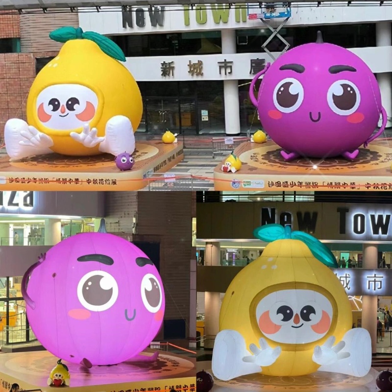 定制充气网红ins风卡通水果创意气模户外广告引流打卡商场美陈