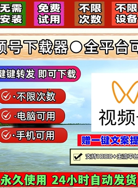 视频号下载工具pad系统稳定好用激活码哔站去水印软件Win系统
