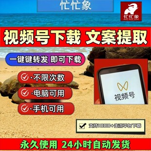 忙忙象视频号下载工具公众号视频轻松上手音频导出网页插件万能器