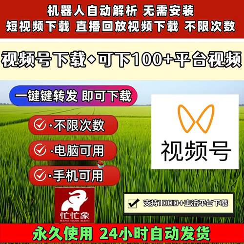 视频号下载工具轻松上手无配置要求哔哩哔哩支持提取音频网页插件