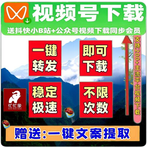 蝴蝶视频号下载工具去水