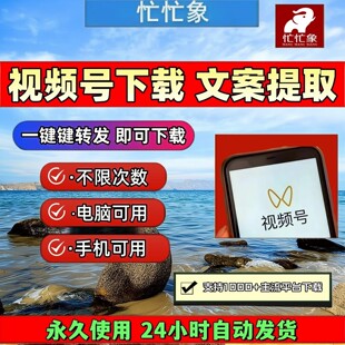 忙忙象视频号下载工具IOS版本号视频解析助手拍下即发mac软件抓取
